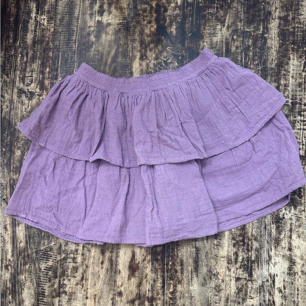 GAP Purple Bubble Mini Skirt Resort Wear